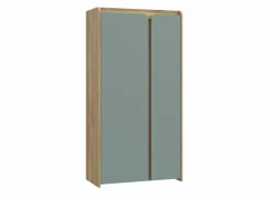 Kast Hoa 105x53x205 - decor - mauvella eik & groen