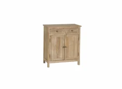 Kast Novecento 80x40x91cm - gerecycleerd den massief - naturel
