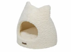 Kattenmand Curl Plush 45x45x42cm - polyester - wit