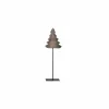 Kerstboom op voet H58cm - hout massief & metaal - grijs/zwart
