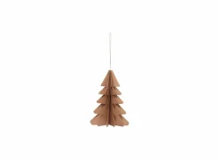 Kerstboom papier H15cm beige