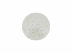 Kerstdecoratie Spiegel met Gouden Sterren Ø30cm