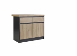 Keukeneiland Ilotfon 200x100cm - melamine - french oak & nox