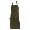 Keukenschort Velmar 70x85cm - katoen & polyester - olijfgroen