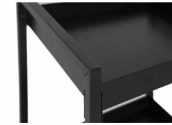 Keukentrolley Avosani 33,7x33,7x77cm - metaal - zwart