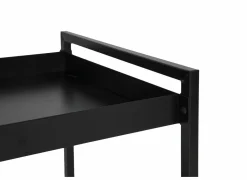 Keukentrolley Avosani 33,7x33,7x77cm - metaal - zwart