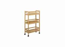 Keukentrolley Linha 45x22x80cm - bamboe - beige