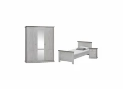 Kinderkamer Eline met bed 90x200 - kleerkast 172cm en 1 nachtkastje