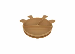 Kinderservies Giraffe 4-delig - silicone - oker