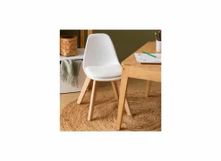 Kinderstoel Baya 55x31x38,5cm - kunststof - wit