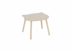 Kindertafel Beer 53x48x42,5cm - MDF & den massief - beige
