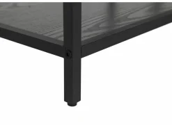 Kledingrek Gallo 90x40x178cm - melamine & metaal - zwart