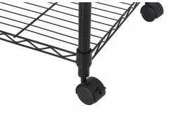 Kledingrek Squall 90x45x180cm - staal - zwart