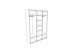 Kleerkast 175cm - decor - truffel & porcelein