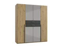 Kleerkast Denver 180cm - decor - artisanale eik & grafiet