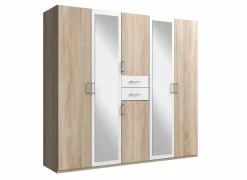 Kleerkast Diver 225cm - decor - sonoma eik & wit