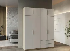 Kleerkast Ghost 157cm - decor - kronberg eik & wit