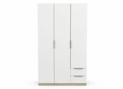 Kleerkast Ghost 119cm - decor - kronberg eik & wit