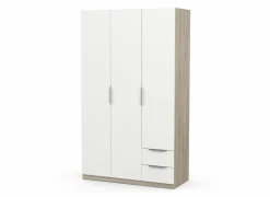 Kleerkast Ghost 119cm - decor - kronberg eik & wit