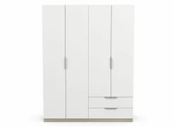 Kleerkast Ghost 157cm - decor - kronberg eik & wit