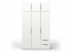 Kleerkast Ghost 119cm - decor - wit