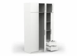 Kleerkast Ghost 119cm - decor - wit