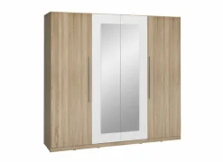 Kleerkast Helen 228cm - decor - sonoma eik & wit