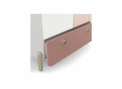 Kleerkast Jade 95cm - decor - mat roze & mat wit