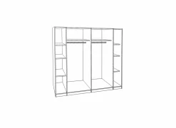 Kleerkast Kalixtus 200cm - decor - zand eik & wit