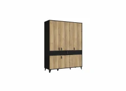 Kleerkast Lya 153cm - decor - cabezone oak & mauvella oak