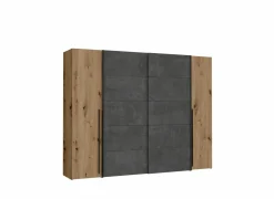 Kleerkast Narago 270cm - decor - artisanale eik & beton
