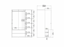 Kleerkast Next 149x58xH202cm - decor - wit & jackson hickory