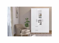 Kleerkast Orleans 145cm - decor - wit