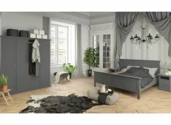 Kleerkast Paris 181cm - decor - mat grijs