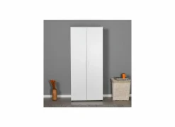 Kleerkast Sydney 80cm - melamine - wit