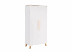 Kleerkast Vito Mira 95cm - decor - wit
