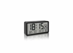 Klok Digitaal XXL 20x6,5cm - kunststof - zwart
