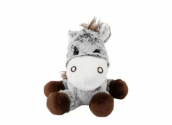 Knuffel Ezel H18cm - stof - grijs