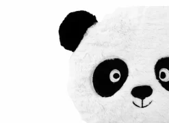 Knuffel Panda Ø27cm - stof - wit/zwart