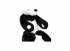 Knuffel Panda H35cm - stof - zwart/wit
