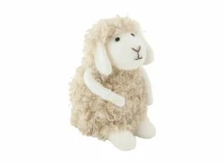 Knuffel Schaap Curly  13x11x17cm - textiel - natuur