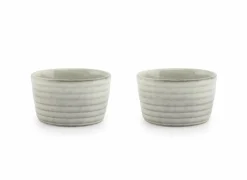 Kom Bake Ø10cm - stoneware - grijs - set van 2