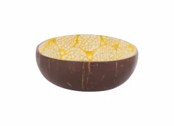 Kom Cocosbowl Ø14cm - kokos - geel