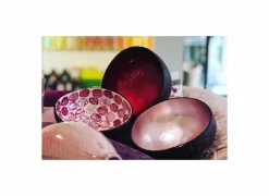 Kom Cocosbowl Ø14cm - kokos - pink pearl