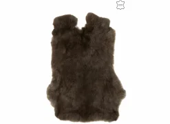 Konijnenvacht 34x45cm - donkerbruin