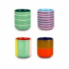 Kopje 20cl - stoneware - multicolor - set van 4