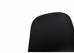 Kuipstoel Claudio 44x53,5x80,5cm - staal/polypropyleen - zwart