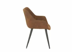 Kuipstoel Cosy 57x60x80cm - microvezel - cognac