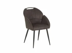 Kuipstoel ST2005  55x60x87,5cm - stof - antraciet