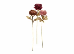 Kunstbloem Pioenroos H76cm - kunststof - multicolor